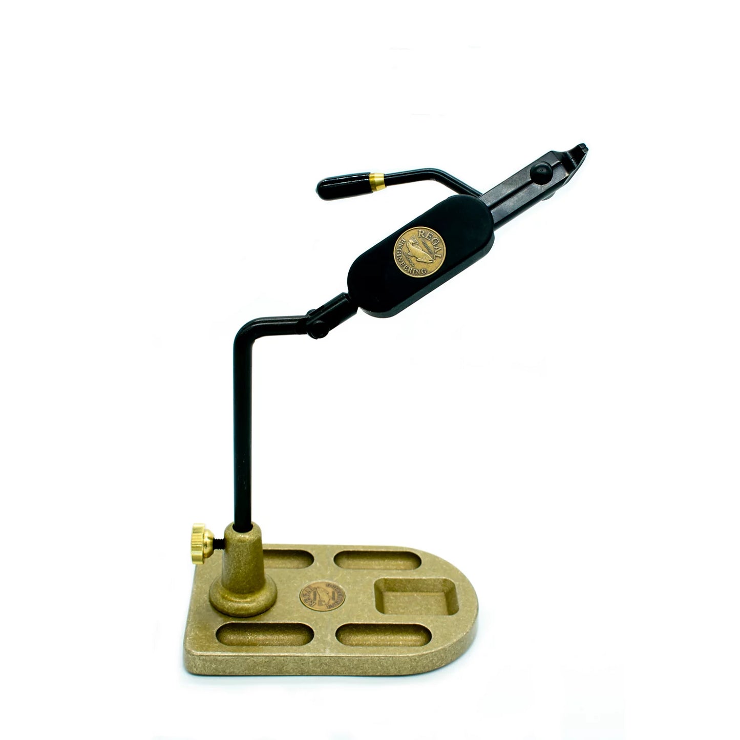 Orvis Affordable - Regal Medallion Vise w/ Bronze Pocket Base