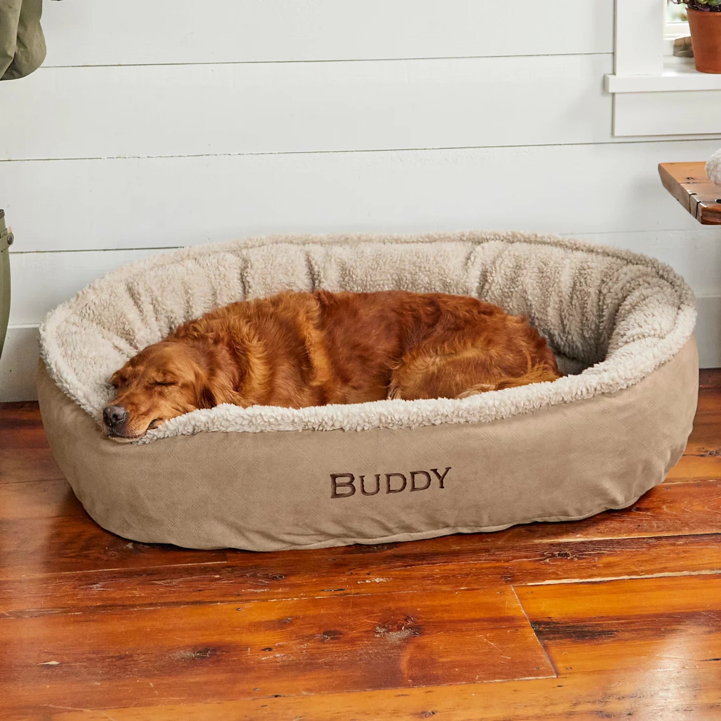 Orvis Budget Friendly - Orvis ComfortFill-Eco™ Wraparound Dog Bed with Fleece