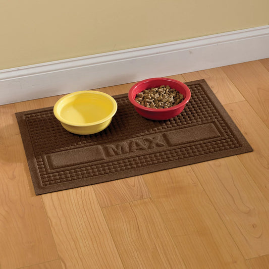 Orvis Customer Favorite -Personalized Recycled WaterHog® Grid Pet Placemat