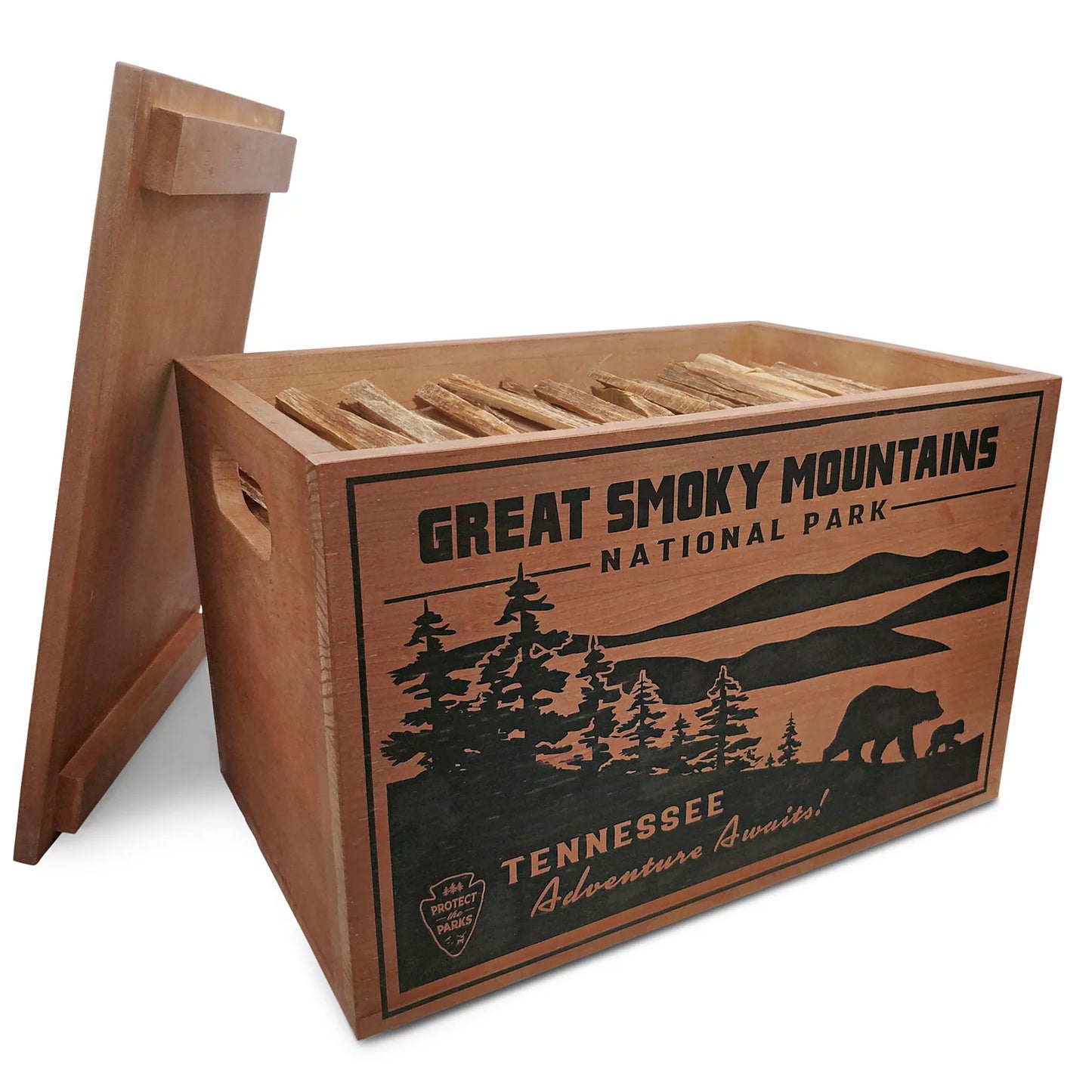 Orvis Customer Favorite -National Parks Fatwood Wooden Crate